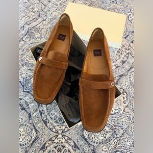 Ladies Brown Suede Asprey loafers 39.5